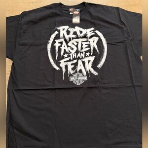 Harley Davison ride faster tshirt size 3X